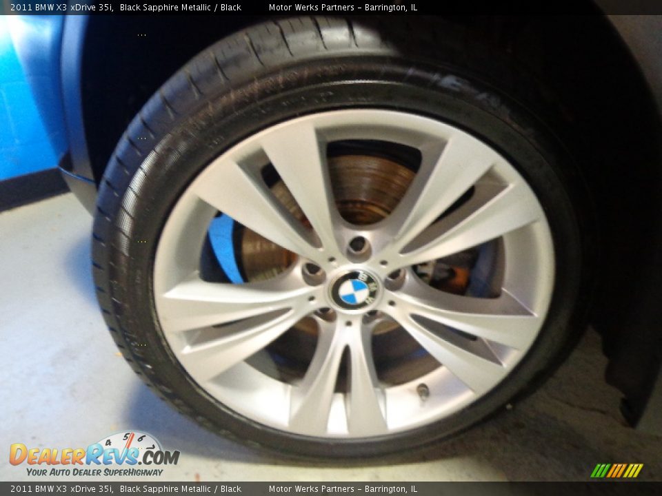 2011 BMW X3 xDrive 35i Black Sapphire Metallic / Black Photo #12