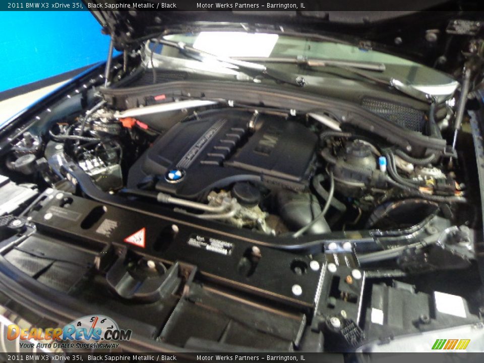 2011 BMW X3 xDrive 35i Black Sapphire Metallic / Black Photo #15