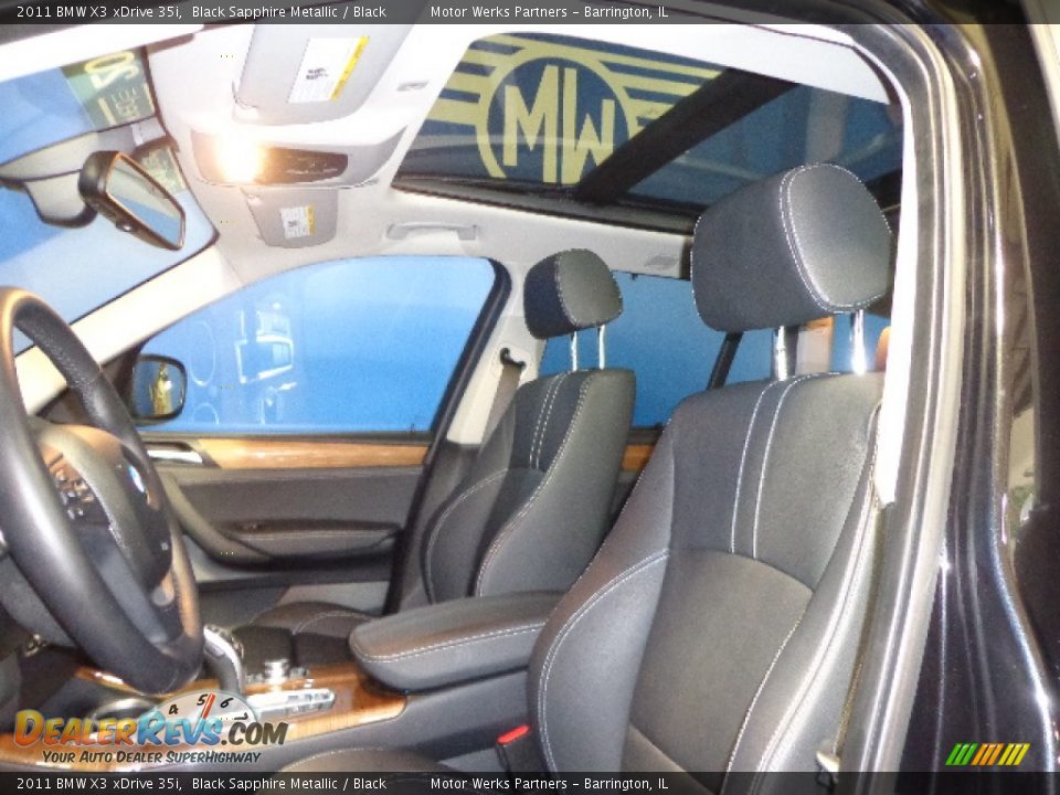 2011 BMW X3 xDrive 35i Black Sapphire Metallic / Black Photo #18