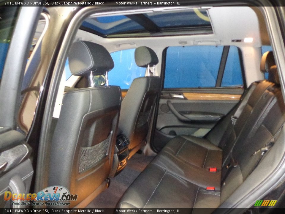 2011 BMW X3 xDrive 35i Black Sapphire Metallic / Black Photo #19
