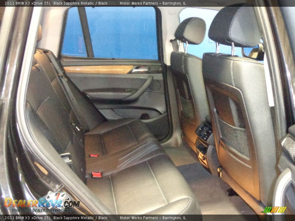2011 BMW X3 xDrive 35i Black Sapphire Metallic / Black Photo #20
