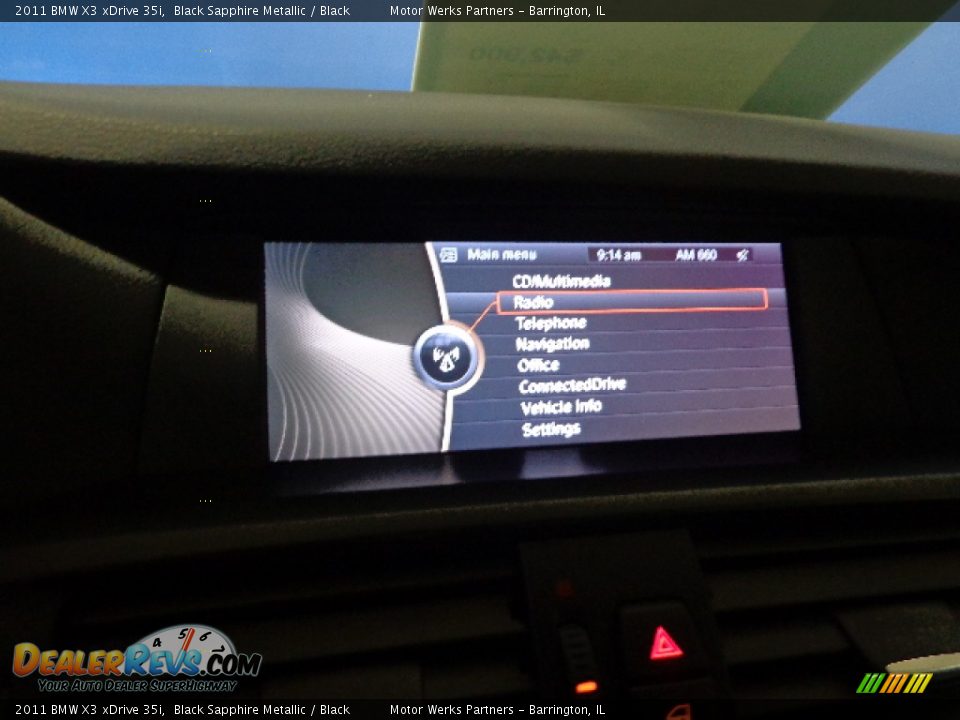 2011 BMW X3 xDrive 35i Black Sapphire Metallic / Black Photo #23