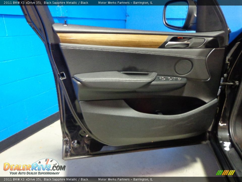 2011 BMW X3 xDrive 35i Black Sapphire Metallic / Black Photo #26