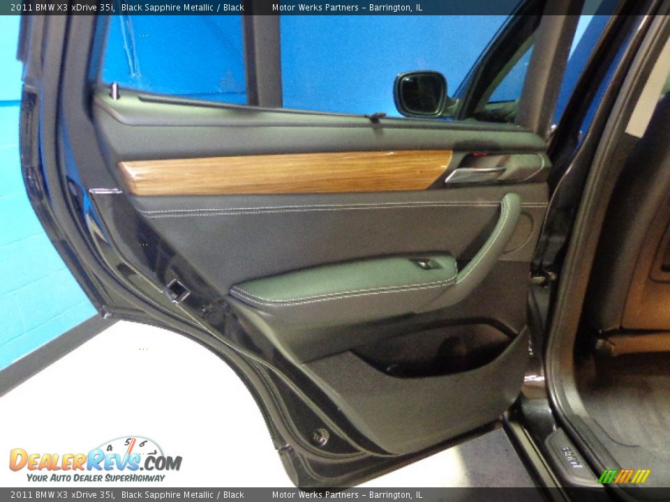 2011 BMW X3 xDrive 35i Black Sapphire Metallic / Black Photo #27