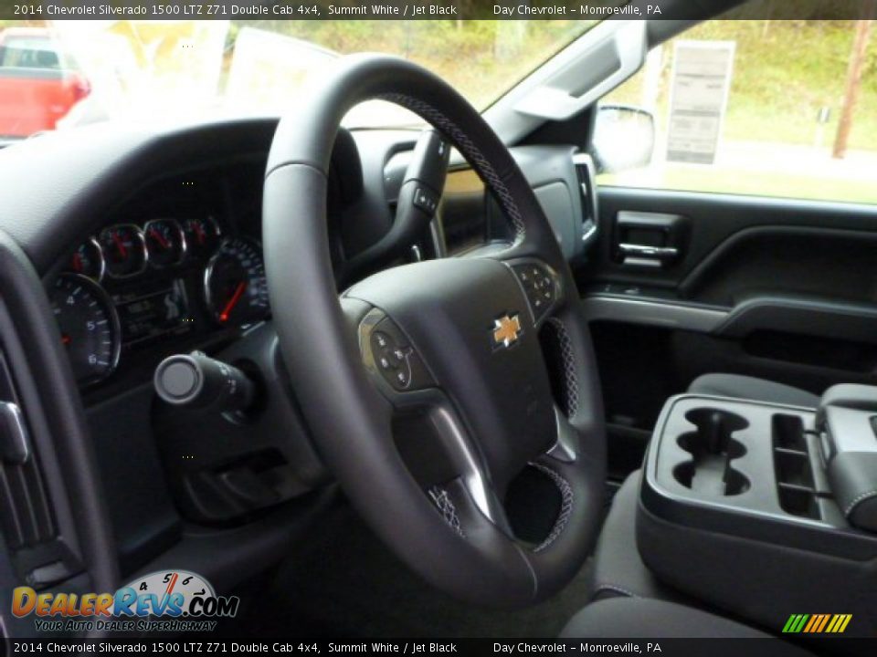 2014 Chevrolet Silverado 1500 LTZ Z71 Double Cab 4x4 Summit White / Jet Black Photo #17