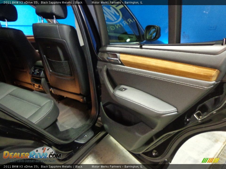 2011 BMW X3 xDrive 35i Black Sapphire Metallic / Black Photo #29
