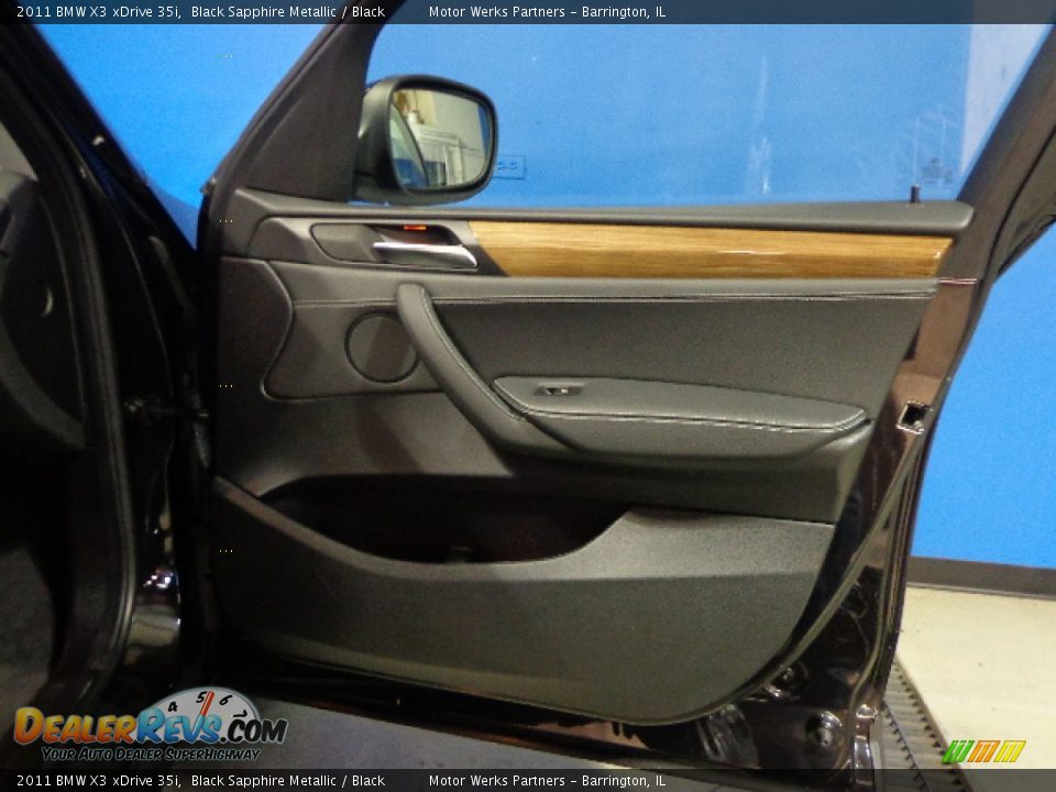 2011 BMW X3 xDrive 35i Black Sapphire Metallic / Black Photo #30