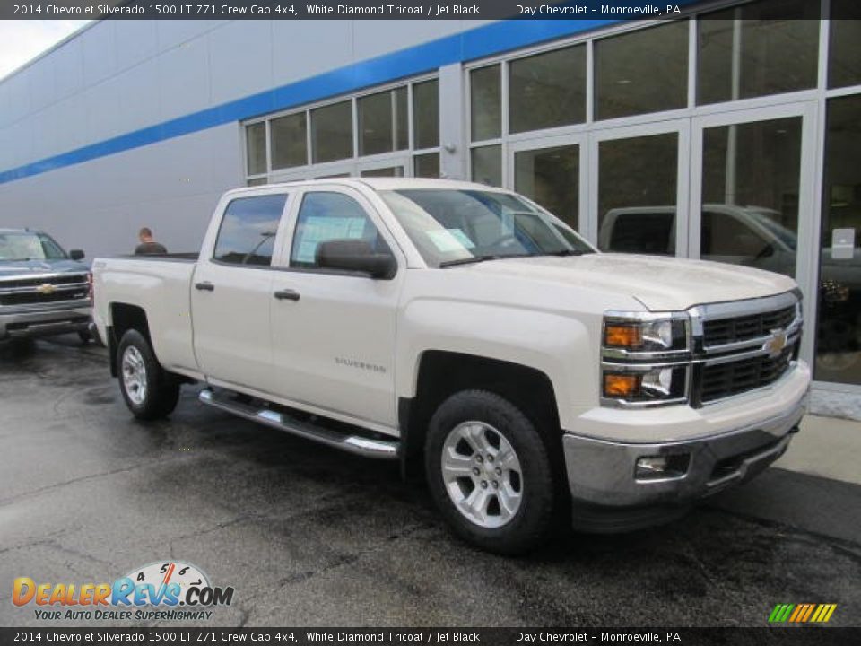 2014 Chevrolet Silverado 1500 LT Z71 Crew Cab 4x4 White Diamond Tricoat / Jet Black Photo #1