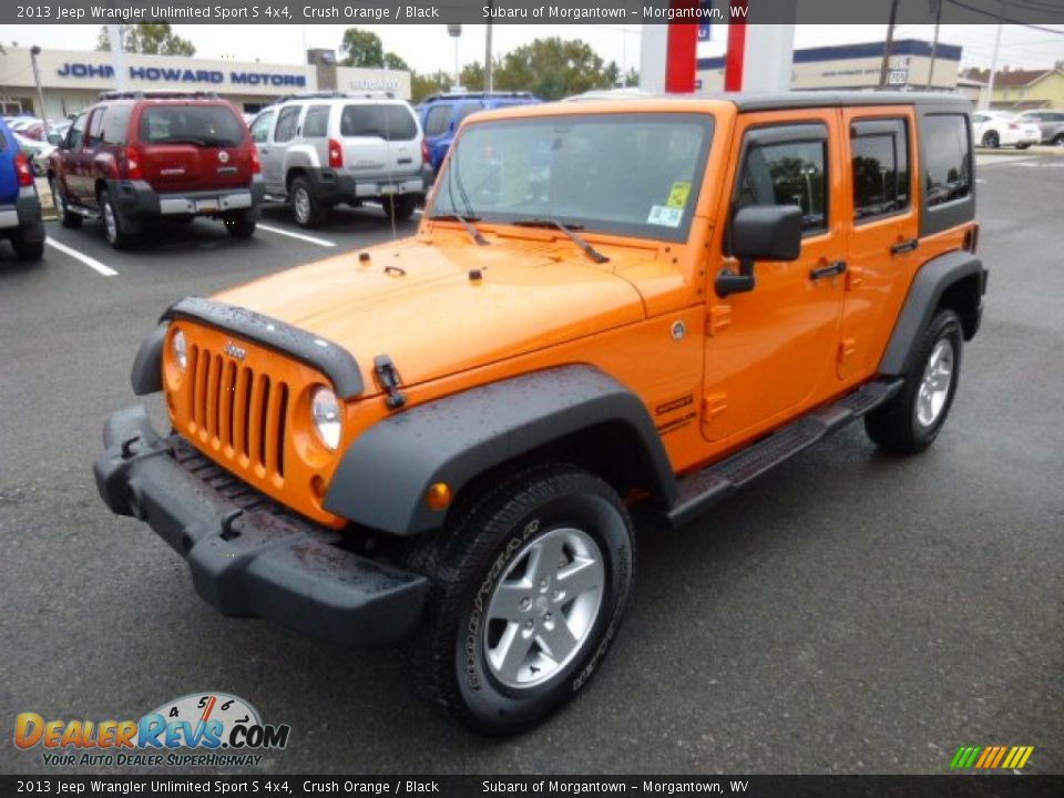 2013 Jeep Wrangler Unlimited Sport S 4x4 Crush Orange / Black Photo #3