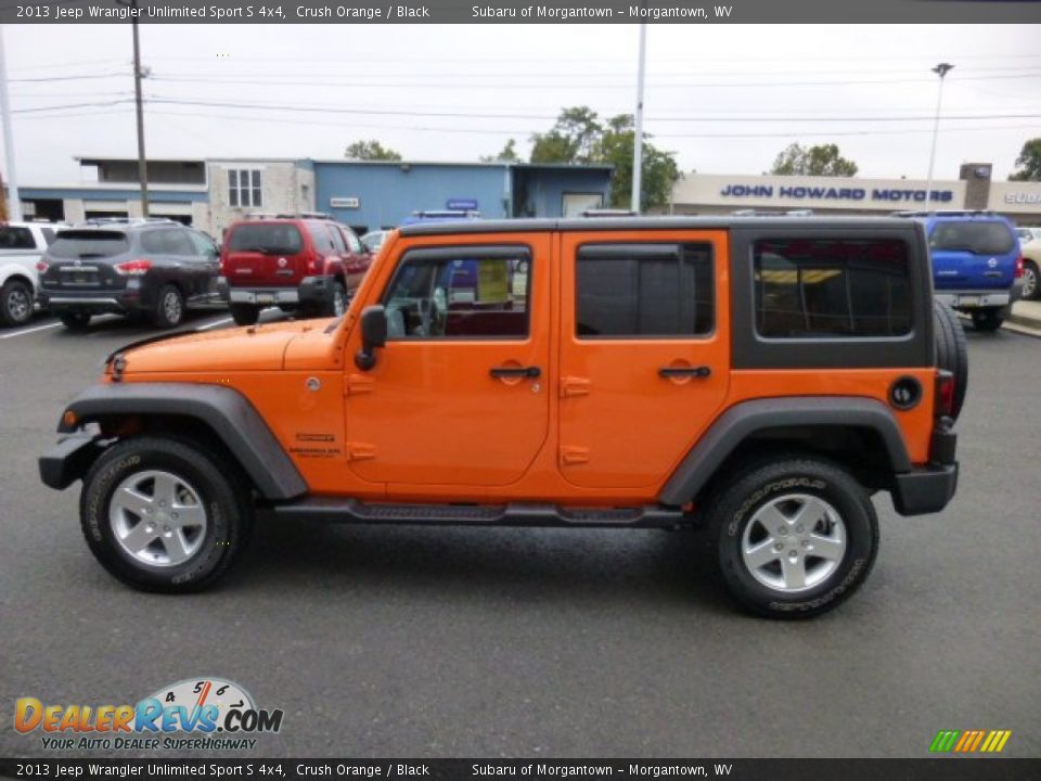 2013 Jeep Wrangler Unlimited Sport S 4x4 Crush Orange / Black Photo #8