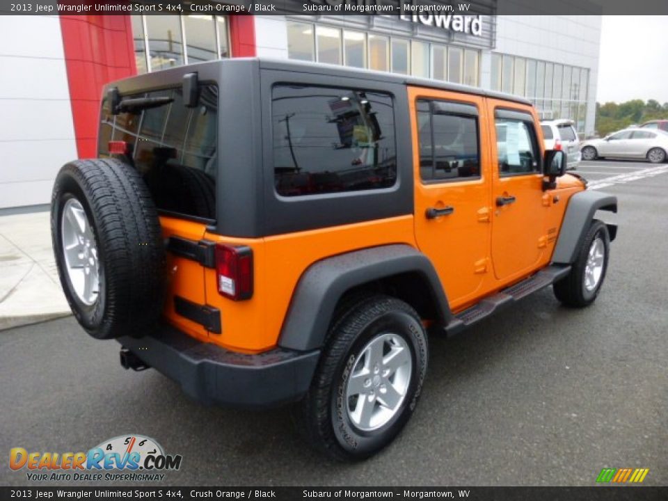 2013 Jeep Wrangler Unlimited Sport S 4x4 Crush Orange / Black Photo #11