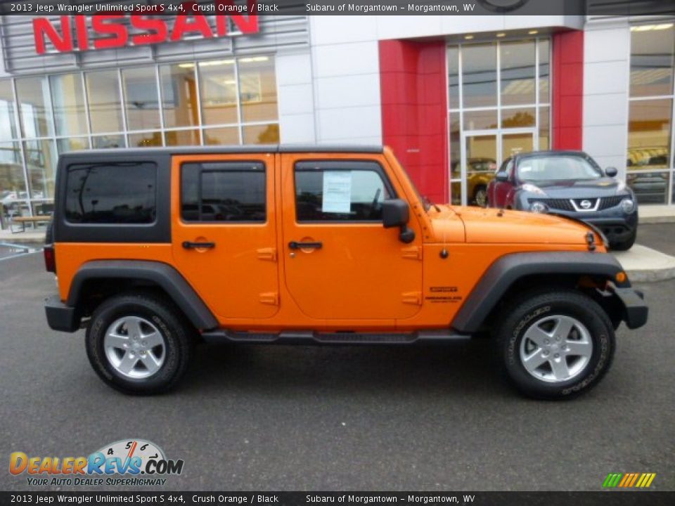 2013 Jeep Wrangler Unlimited Sport S 4x4 Crush Orange / Black Photo #12