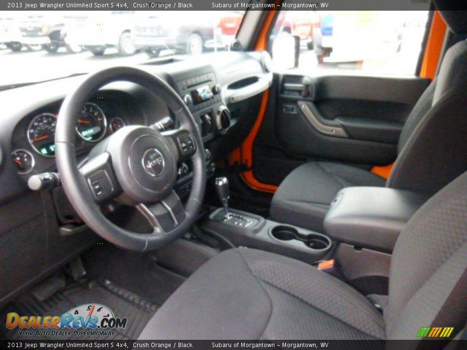 2013 Jeep Wrangler Unlimited Sport S 4x4 Crush Orange / Black Photo #16