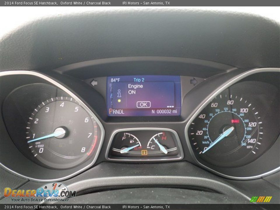 2014 Ford Focus SE Hatchback Oxford White / Charcoal Black Photo #24