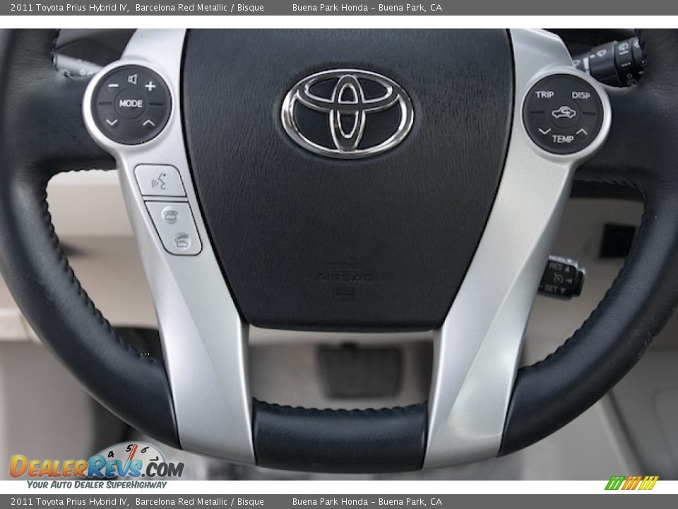 2011 Toyota Prius Hybrid IV Barcelona Red Metallic / Bisque Photo #6