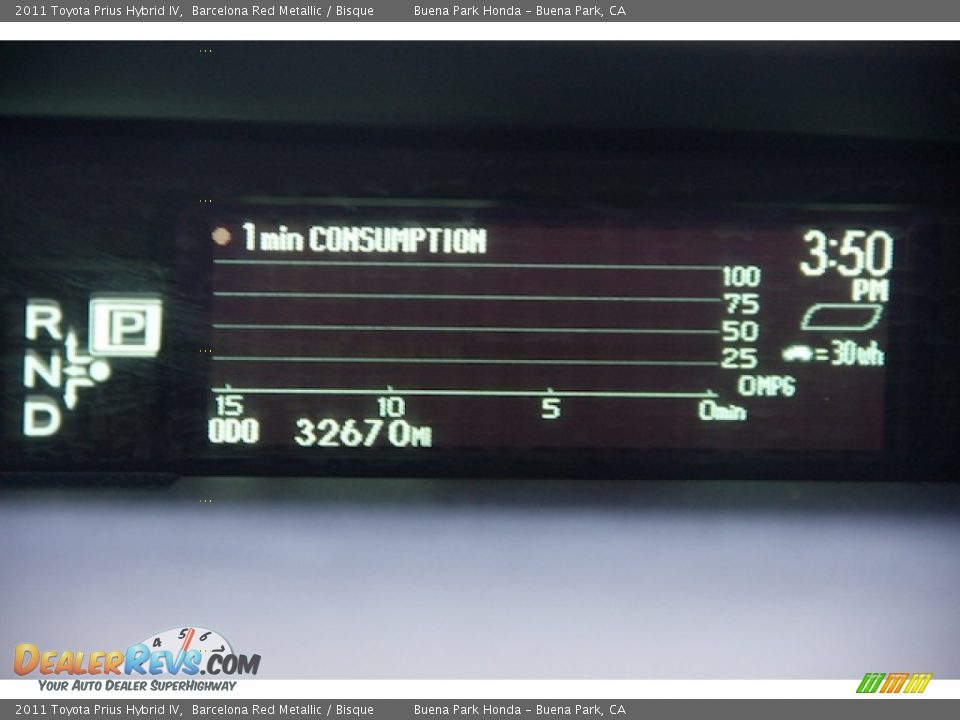 2011 Toyota Prius Hybrid IV Barcelona Red Metallic / Bisque Photo #7