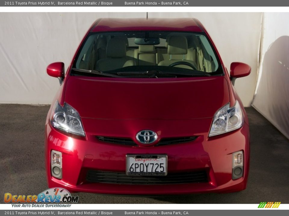 2011 Toyota Prius Hybrid IV Barcelona Red Metallic / Bisque Photo #8