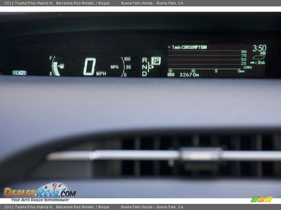 2011 Toyota Prius Hybrid IV Barcelona Red Metallic / Bisque Photo #26