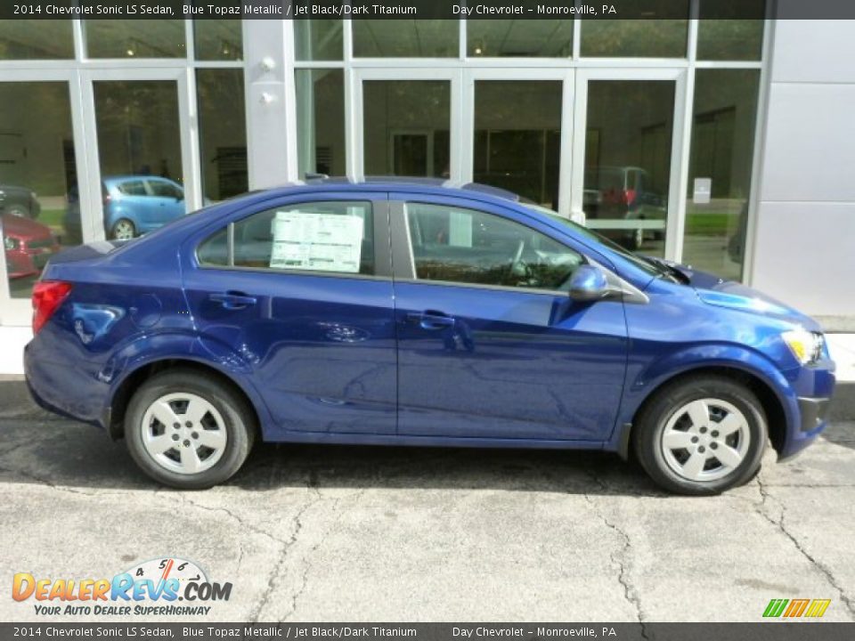 2014 Chevrolet Sonic LS Sedan Blue Topaz Metallic / Jet Black/Dark Titanium Photo #2