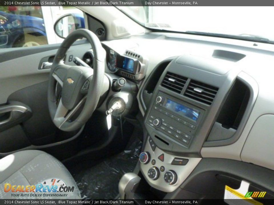 2014 Chevrolet Sonic LS Sedan Blue Topaz Metallic / Jet Black/Dark Titanium Photo #3