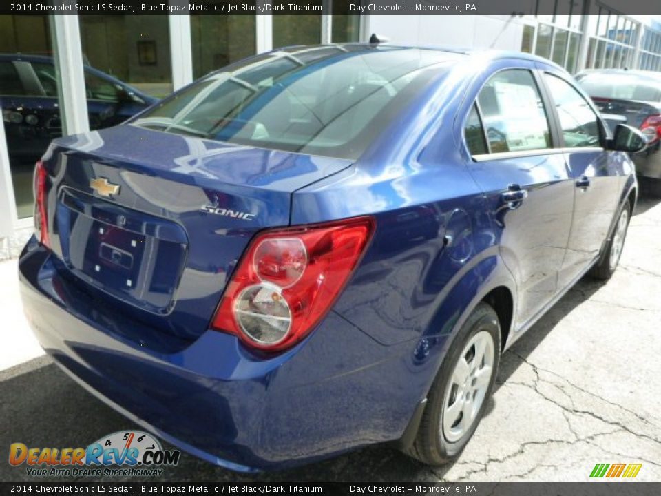 2014 Chevrolet Sonic LS Sedan Blue Topaz Metallic / Jet Black/Dark Titanium Photo #5