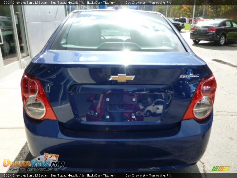 2014 Chevrolet Sonic LS Sedan Blue Topaz Metallic / Jet Black/Dark Titanium Photo #6