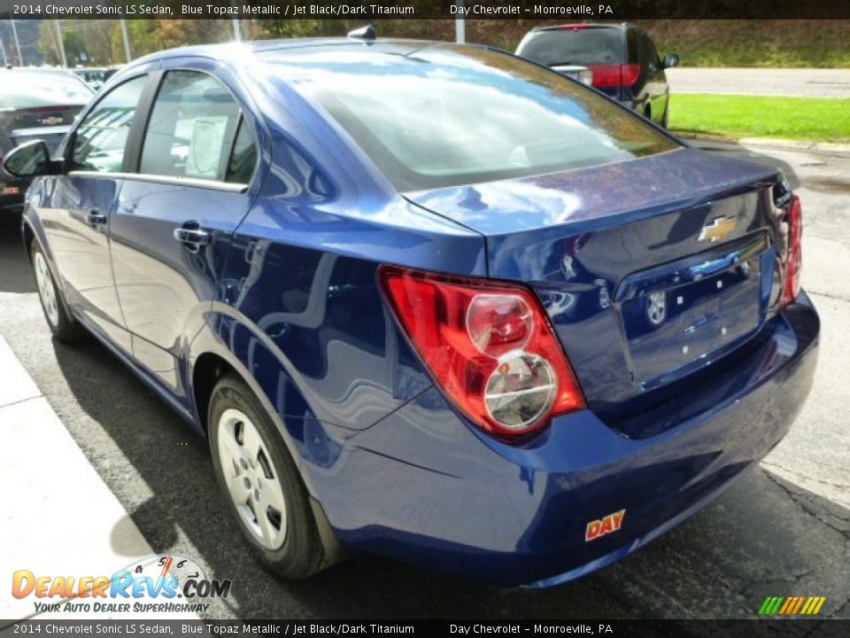 2014 Chevrolet Sonic LS Sedan Blue Topaz Metallic / Jet Black/Dark Titanium Photo #7