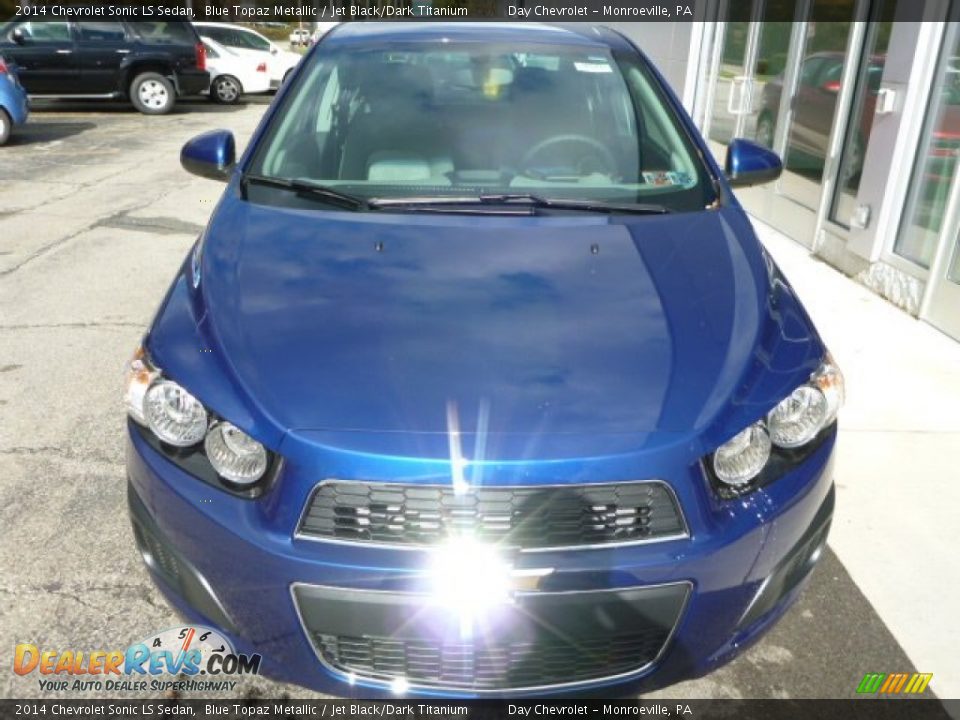 2014 Chevrolet Sonic LS Sedan Blue Topaz Metallic / Jet Black/Dark Titanium Photo #9