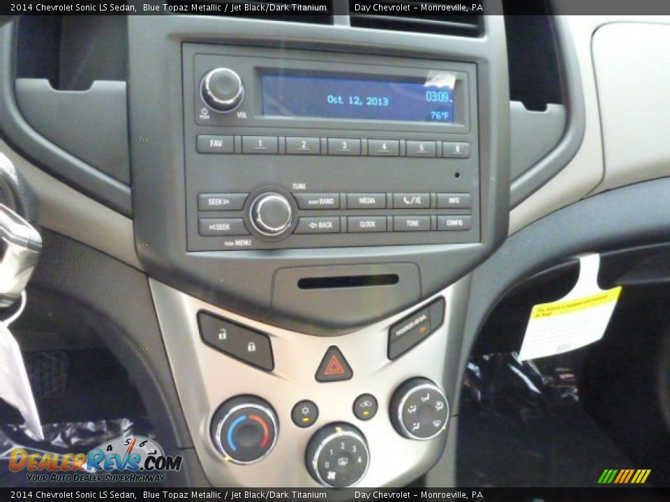 2014 Chevrolet Sonic LS Sedan Blue Topaz Metallic / Jet Black/Dark Titanium Photo #19