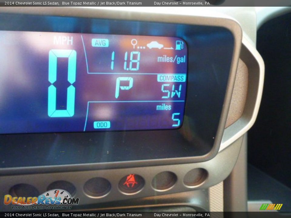 2014 Chevrolet Sonic LS Sedan Blue Topaz Metallic / Jet Black/Dark Titanium Photo #20