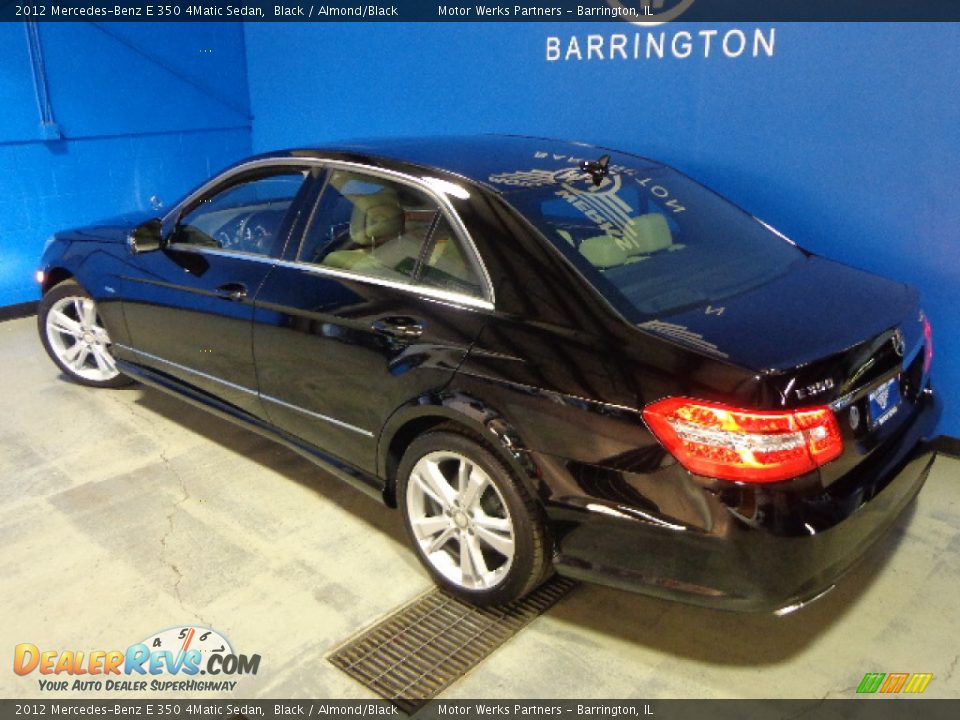 2012 Mercedes-Benz E 350 4Matic Sedan Black / Almond/Black Photo #6
