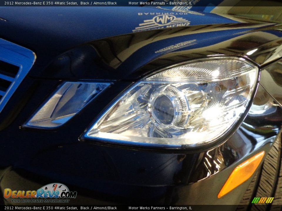 2012 Mercedes-Benz E 350 4Matic Sedan Black / Almond/Black Photo #7