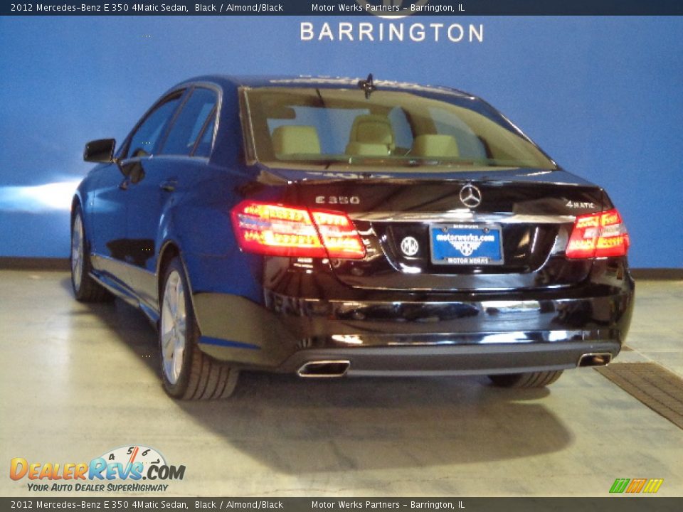 2012 Mercedes-Benz E 350 4Matic Sedan Black / Almond/Black Photo #9