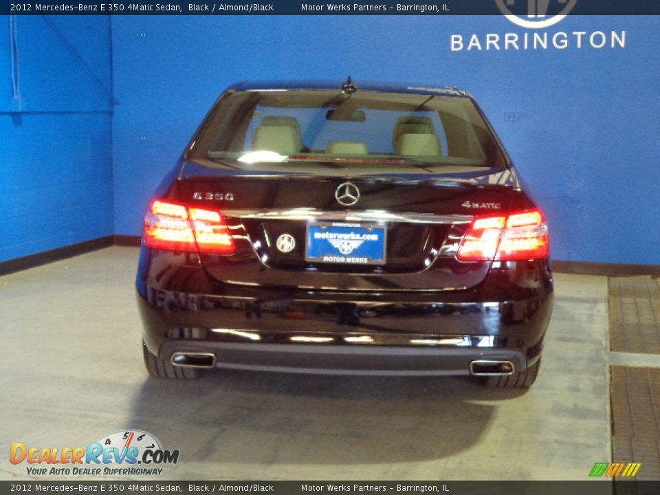 2012 Mercedes-Benz E 350 4Matic Sedan Black / Almond/Black Photo #10