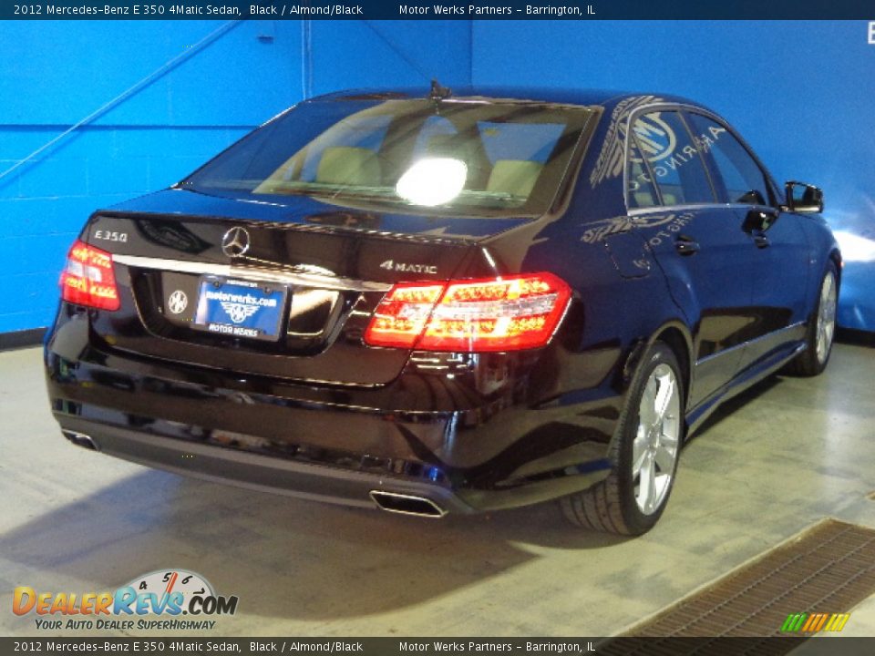 2012 Mercedes-Benz E 350 4Matic Sedan Black / Almond/Black Photo #11