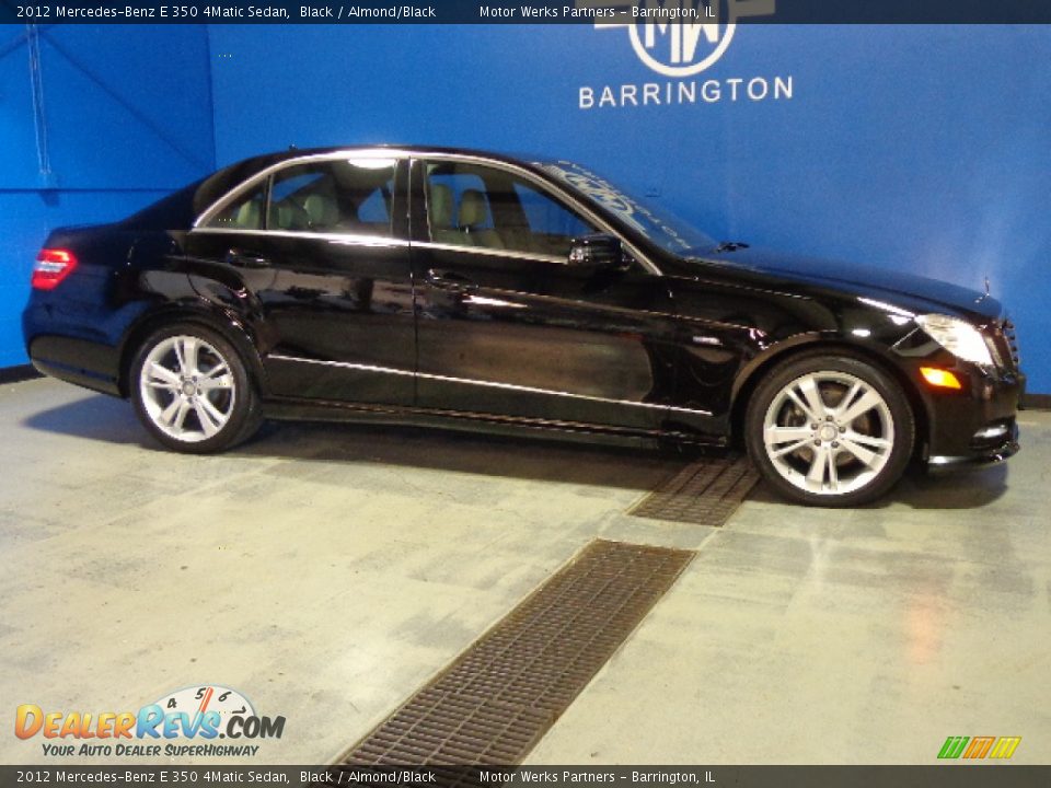 2012 Mercedes-Benz E 350 4Matic Sedan Black / Almond/Black Photo #12