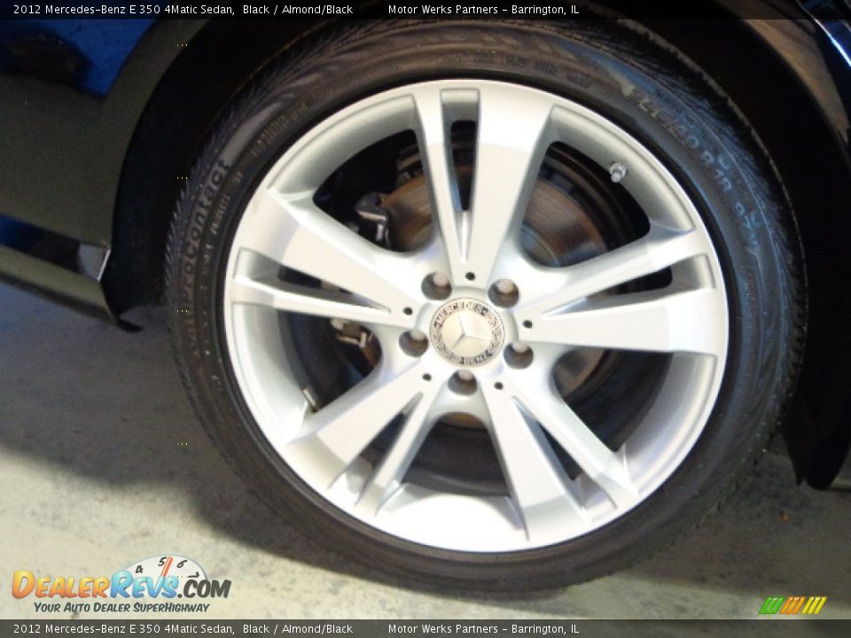2012 Mercedes-Benz E 350 4Matic Sedan Black / Almond/Black Photo #13