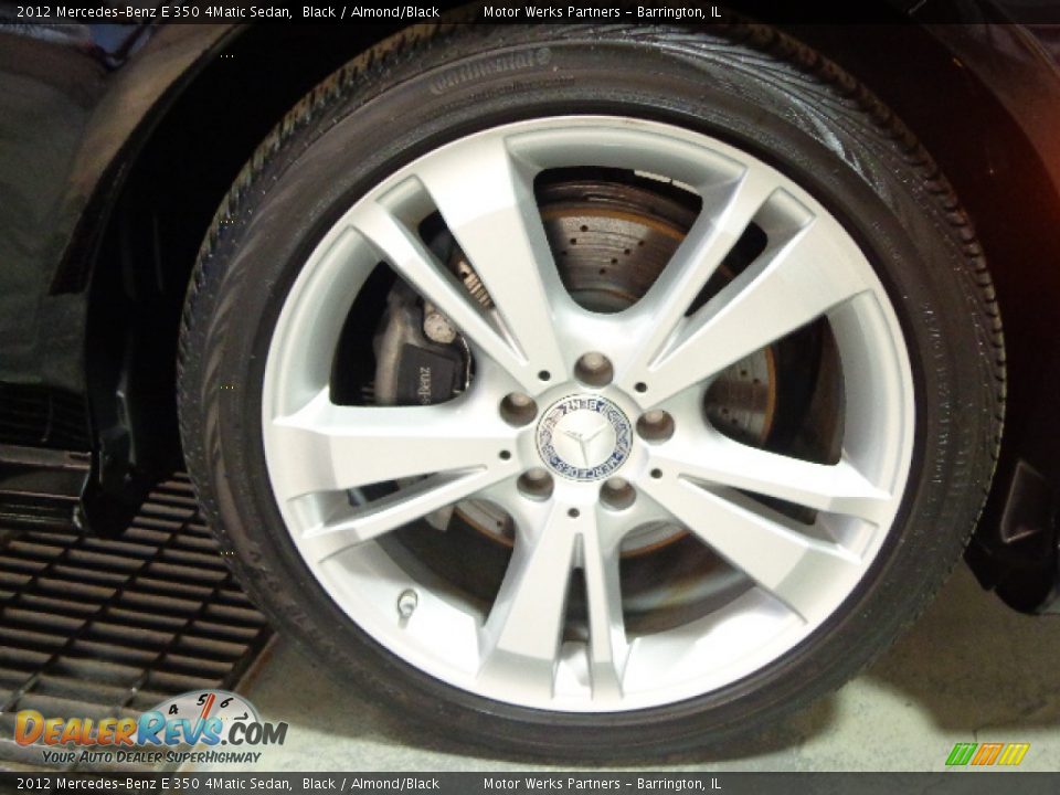 2012 Mercedes-Benz E 350 4Matic Sedan Black / Almond/Black Photo #14