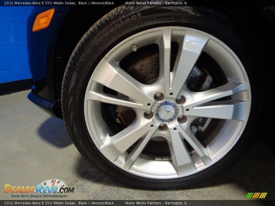 2012 Mercedes-Benz E 350 4Matic Sedan Black / Almond/Black Photo #16
