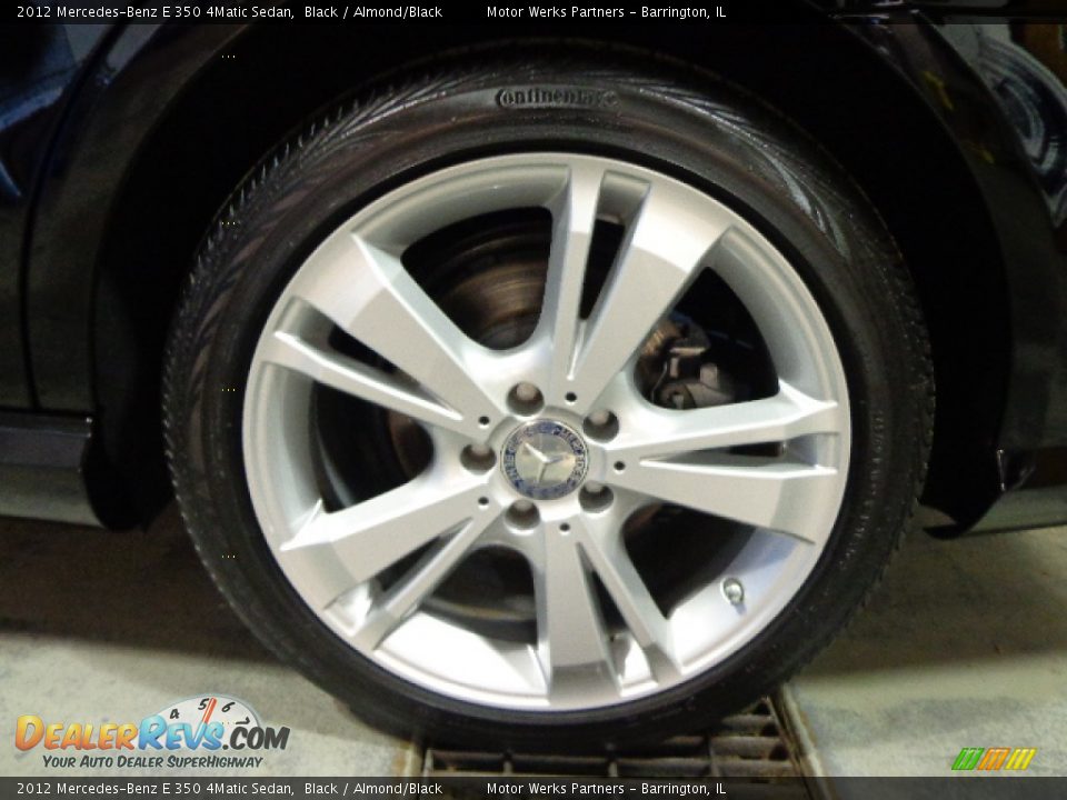 2012 Mercedes-Benz E 350 4Matic Sedan Black / Almond/Black Photo #17