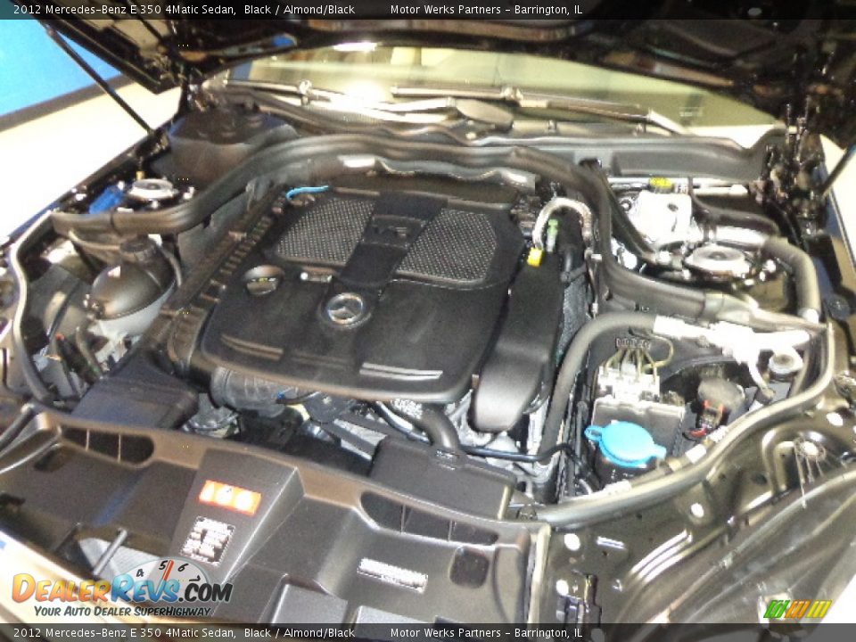 2012 Mercedes-Benz E 350 4Matic Sedan Black / Almond/Black Photo #18