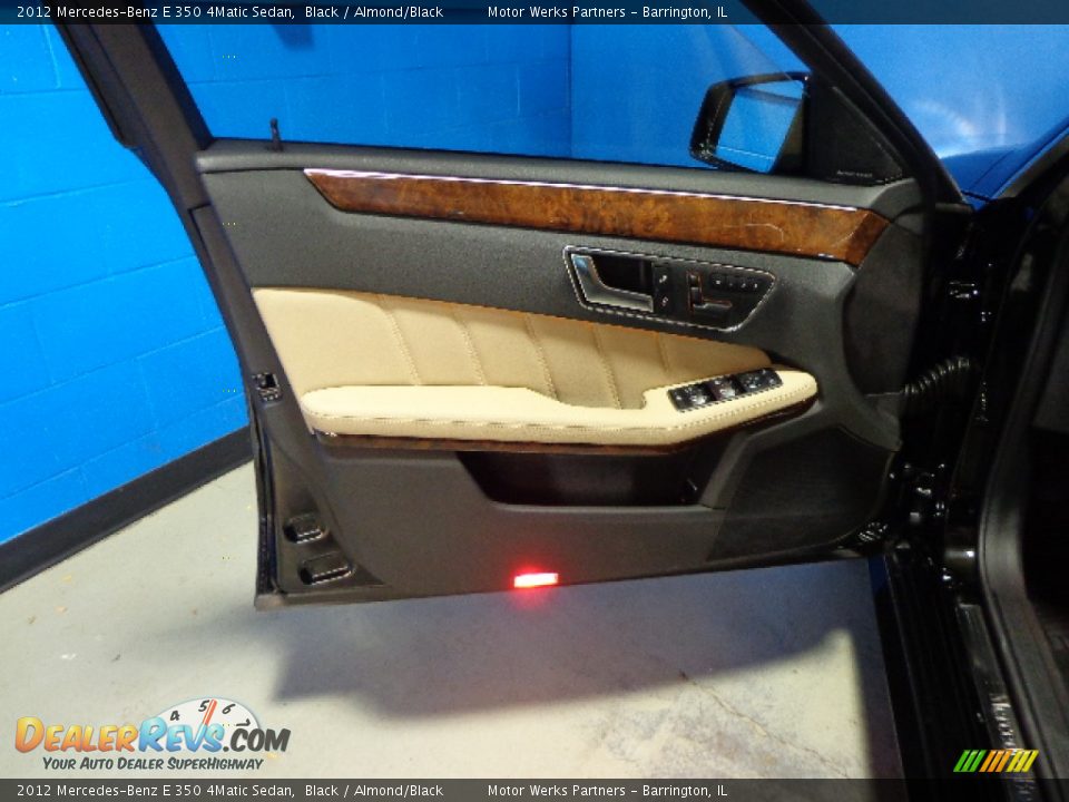 2012 Mercedes-Benz E 350 4Matic Sedan Black / Almond/Black Photo #20