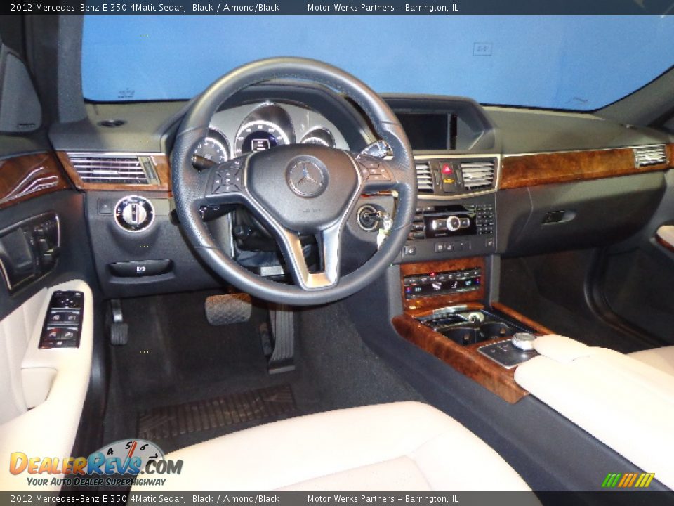 2012 Mercedes-Benz E 350 4Matic Sedan Black / Almond/Black Photo #21