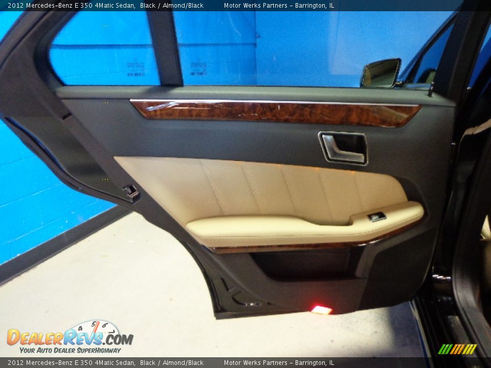 2012 Mercedes-Benz E 350 4Matic Sedan Black / Almond/Black Photo #24