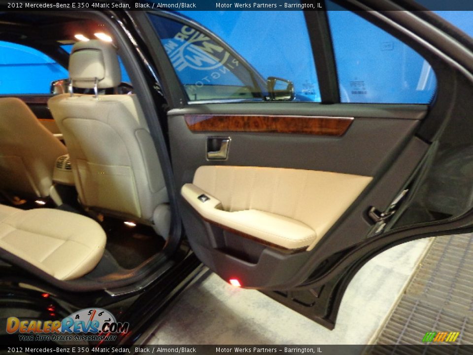 2012 Mercedes-Benz E 350 4Matic Sedan Black / Almond/Black Photo #26