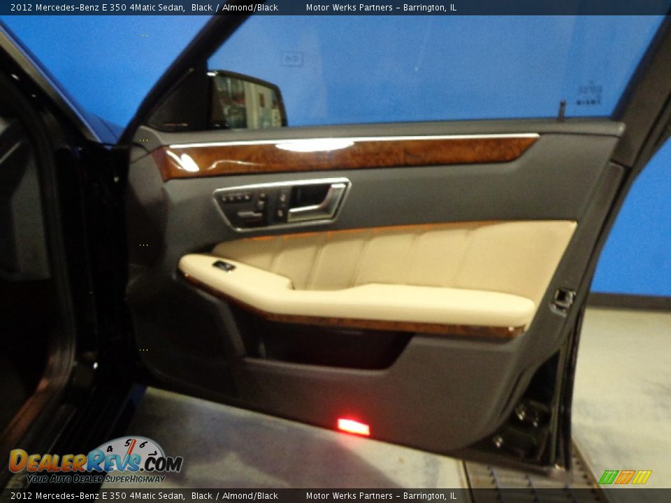2012 Mercedes-Benz E 350 4Matic Sedan Black / Almond/Black Photo #27