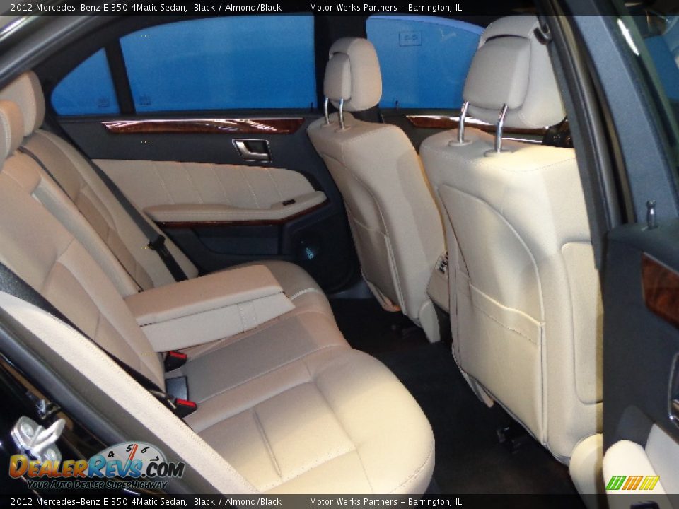 2012 Mercedes-Benz E 350 4Matic Sedan Black / Almond/Black Photo #28