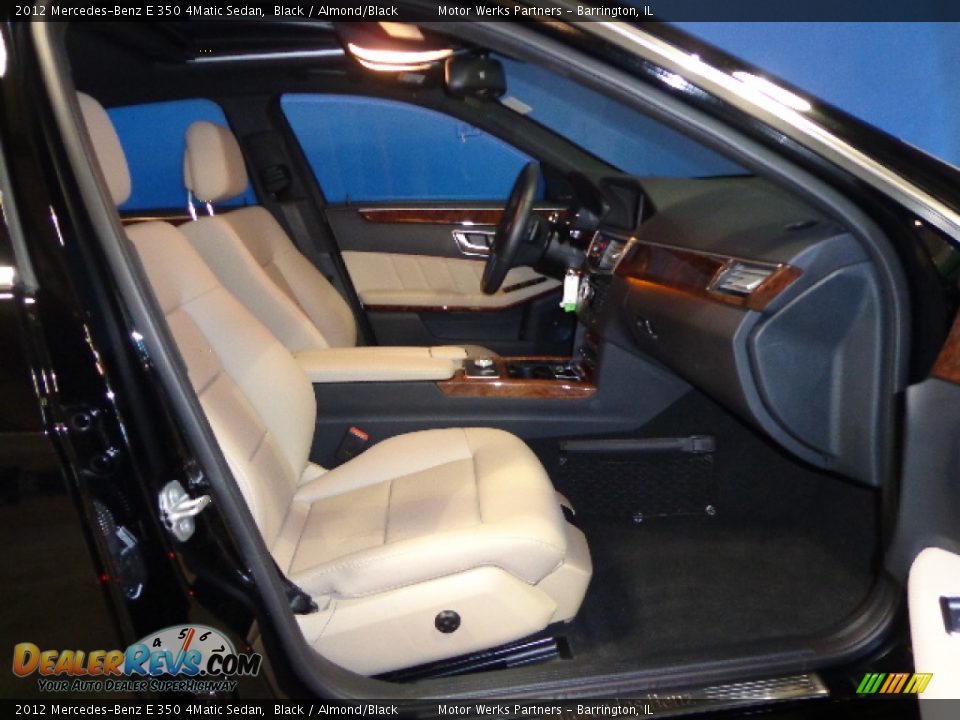 2012 Mercedes-Benz E 350 4Matic Sedan Black / Almond/Black Photo #29