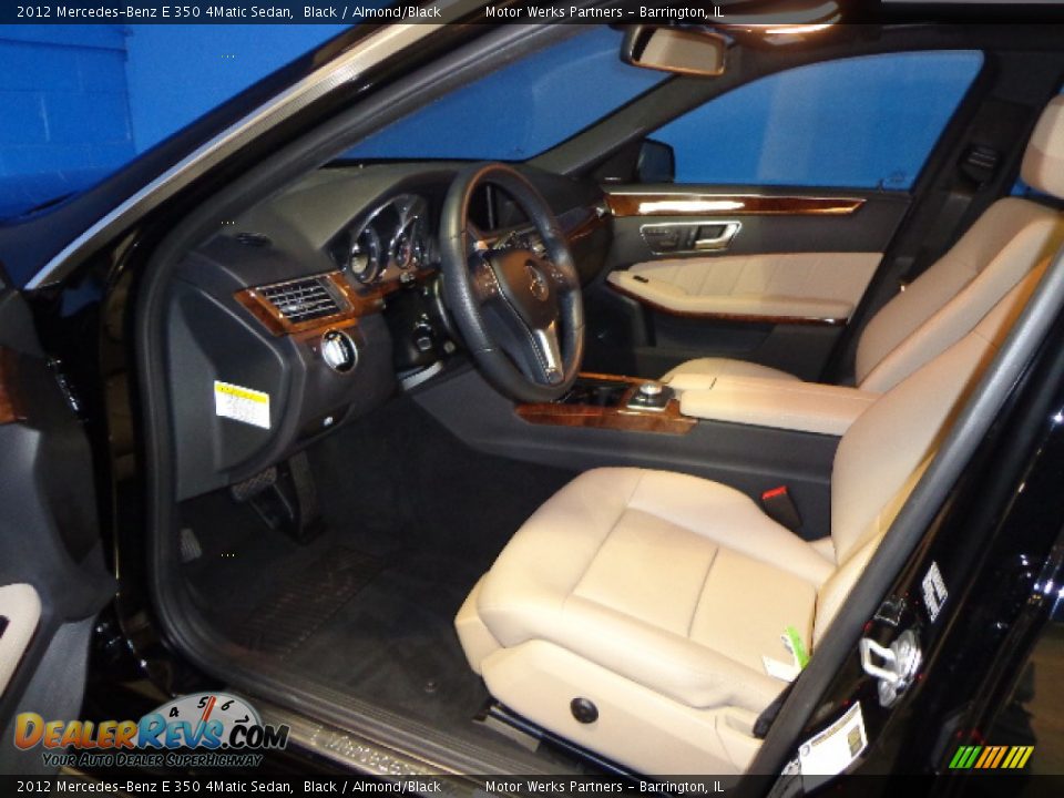 2012 Mercedes-Benz E 350 4Matic Sedan Black / Almond/Black Photo #30