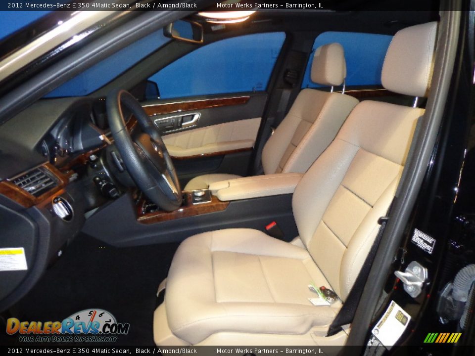 2012 Mercedes-Benz E 350 4Matic Sedan Black / Almond/Black Photo #31